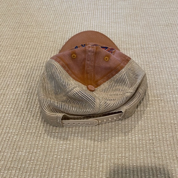 Trucker Hat with Yellowstone on the Front - Faded Orange color - Picture 2 of 3